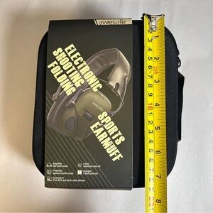Awesafe Electronic Shooting Foldable Sports Earmuffs MP3 IPOD connectivity